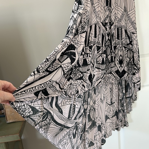 Free People La Mar Hi Lo Maxi Racerback Dress w Pockets OVERSIZE Small - Picture 6 of 14